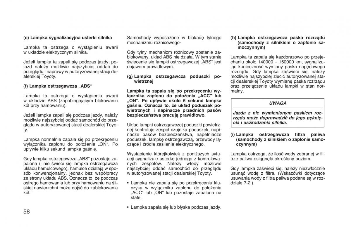 Toyota Hilux VI 6 instrukcja obslugi / page 65