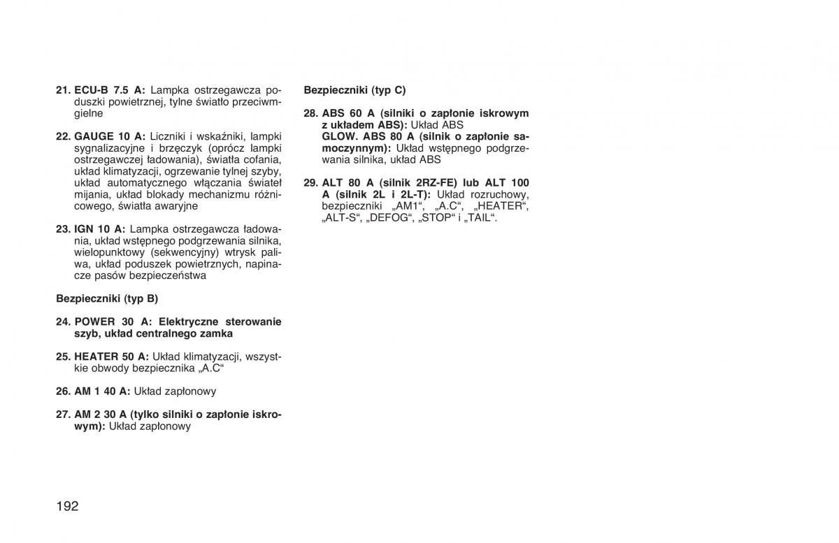 Toyota Hilux VI 6 instrukcja obslugi / page 199