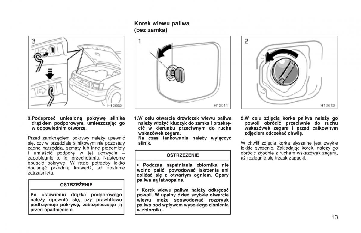 Toyota Hilux VI 6 instrukcja obslugi / page 20