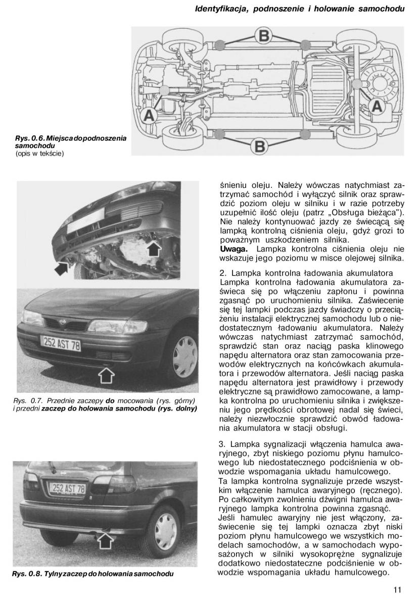 Nissan Almera N15 instrukcja obslugi / page 9