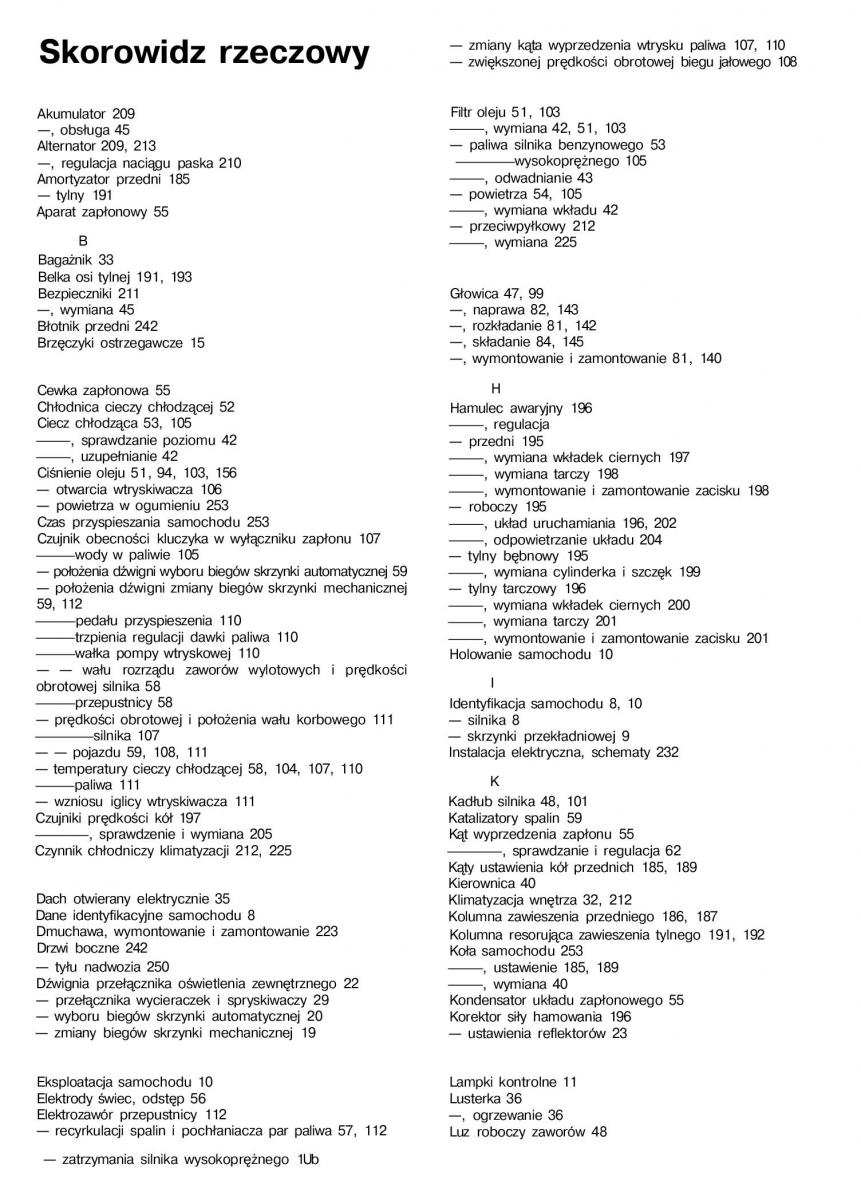 manual  Nissan Almera N15 instrukcja / page 252