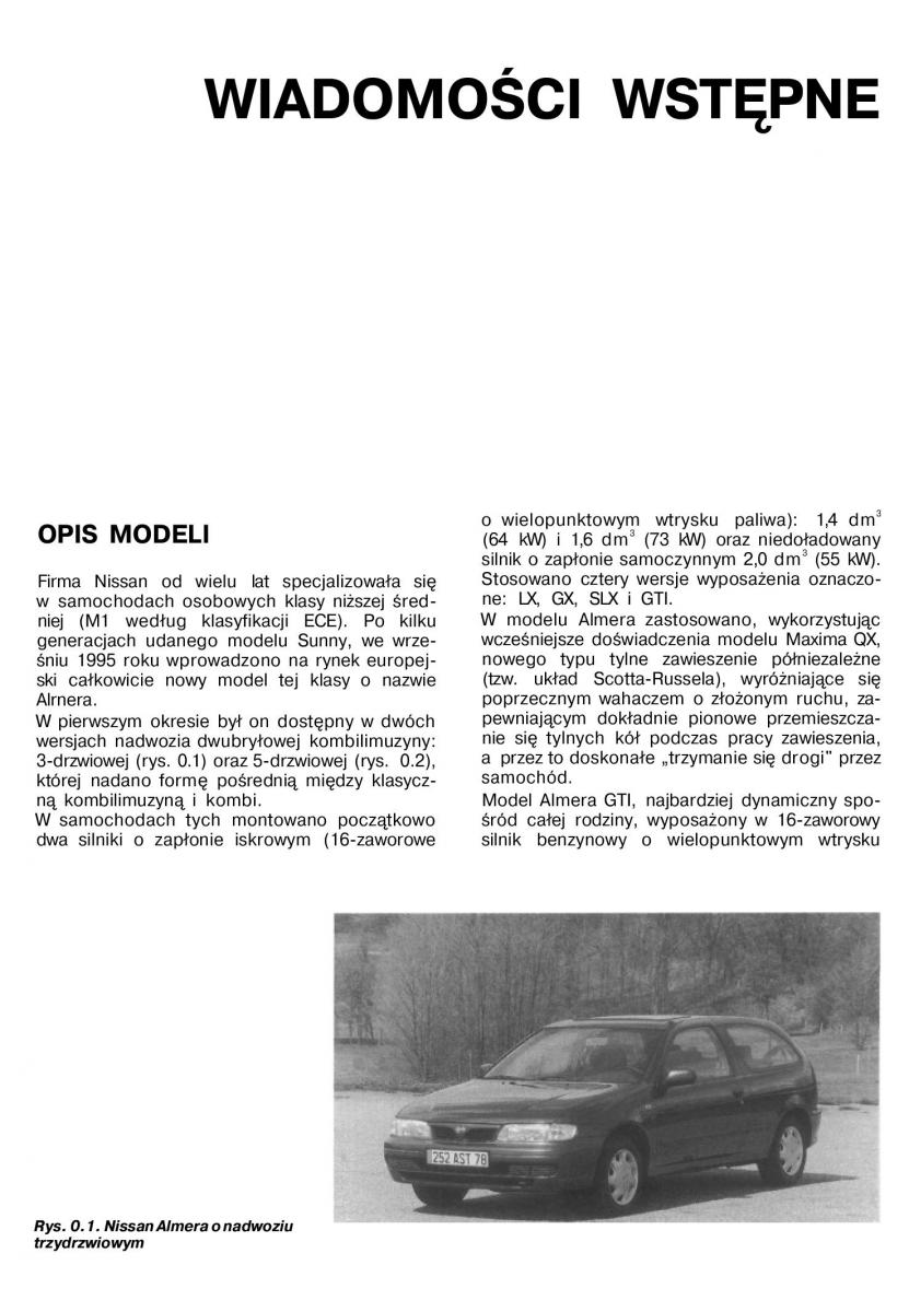 Nissan Almera N15 instrukcja obslugi / page 5