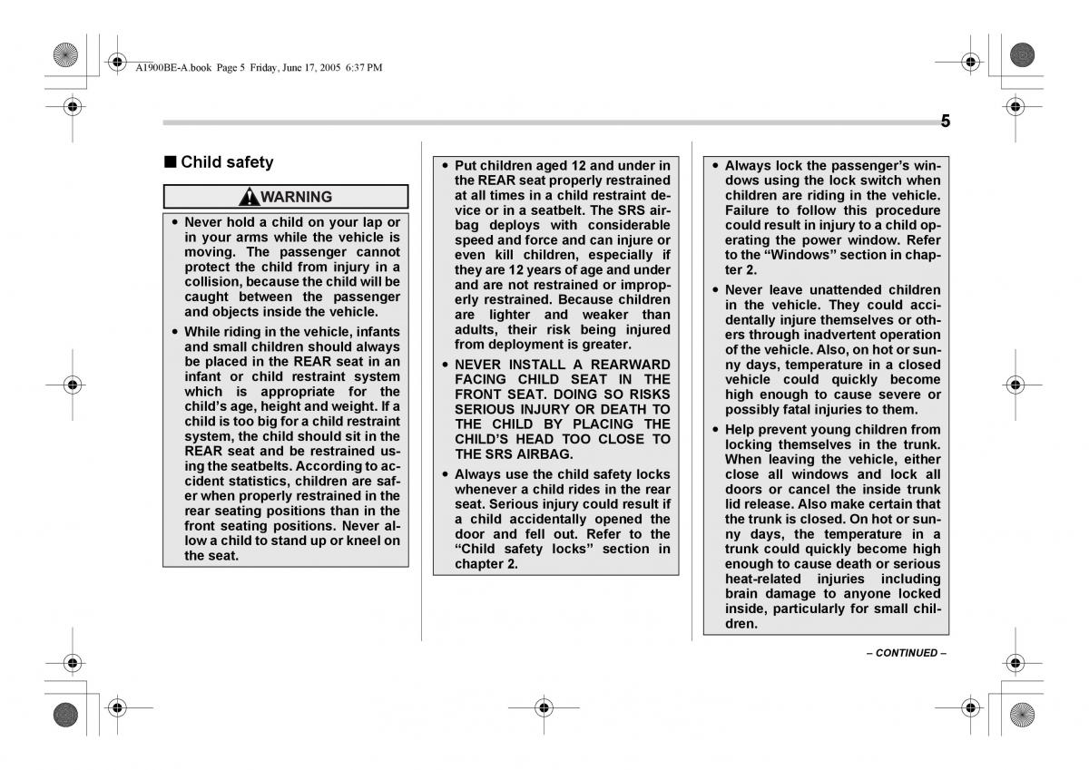 manual  Subaru Impreza II 2 GD owners manual / page 8