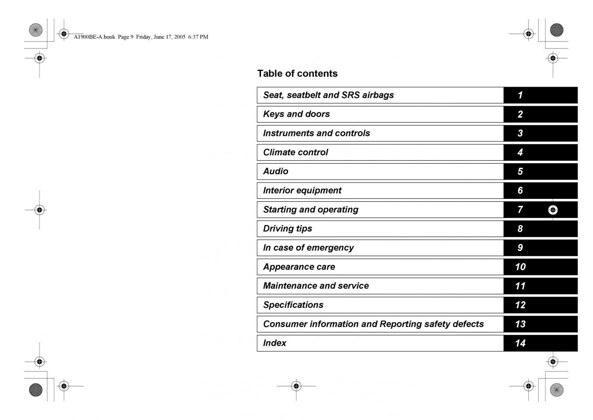 manual  Subaru Impreza II 2 GD owners manual / page 12