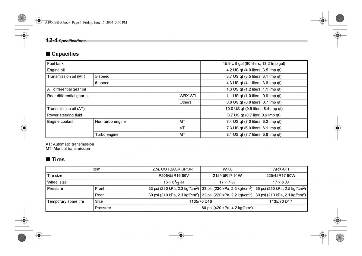 Subaru Impreza II 2 GD owners manual / page 335