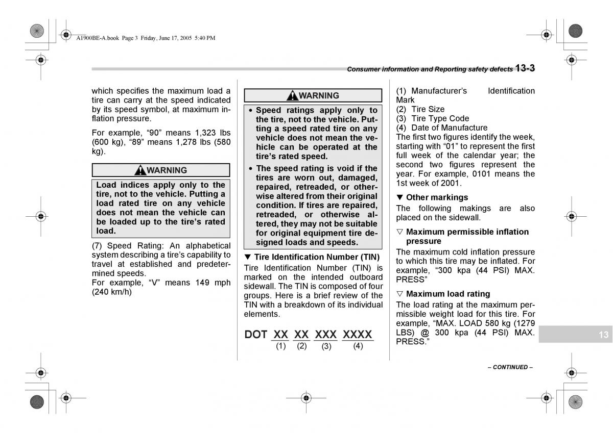 Subaru Impreza II 2 GD owners manual / page 344