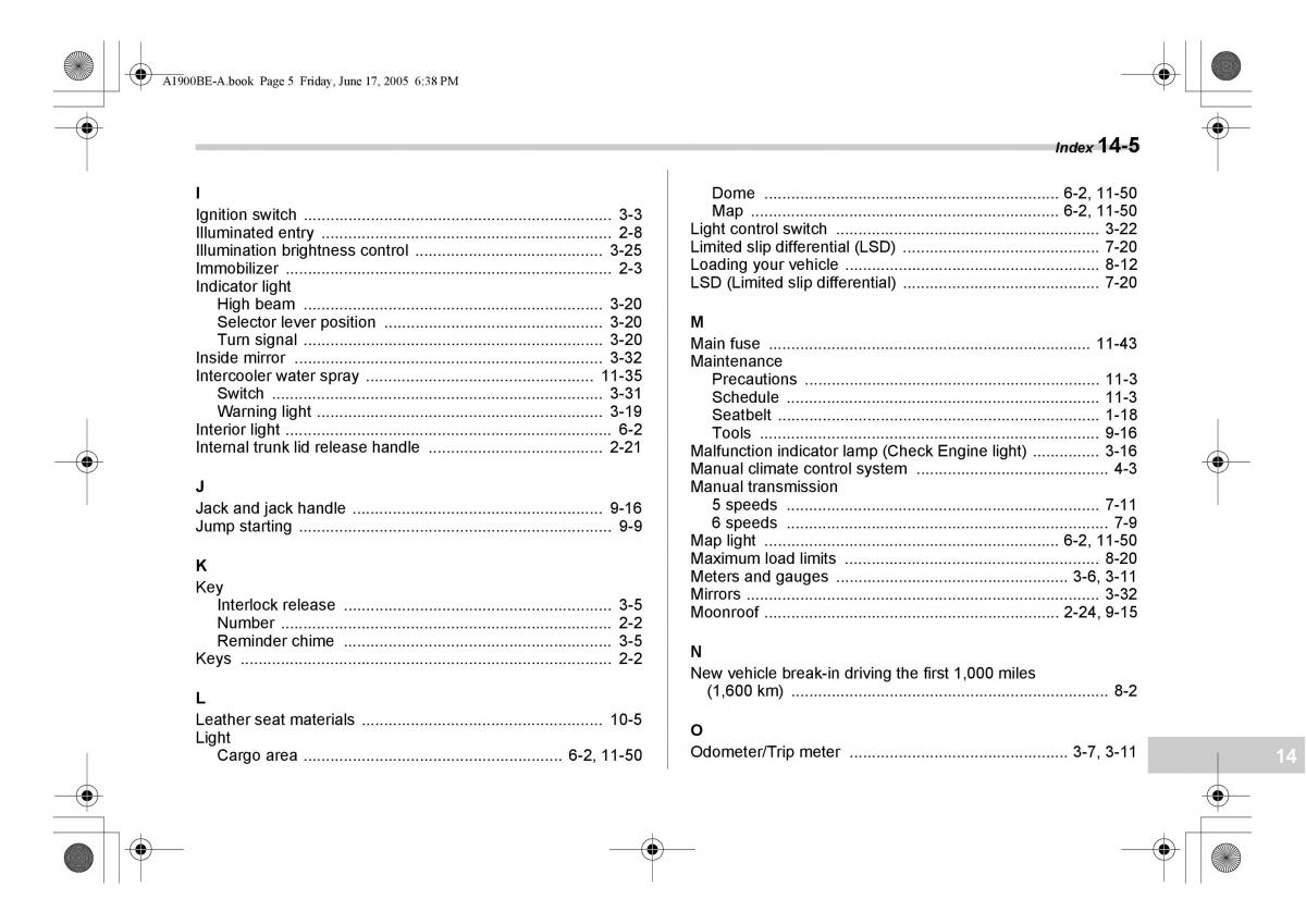 Subaru Impreza II 2 GD owners manual / page 360