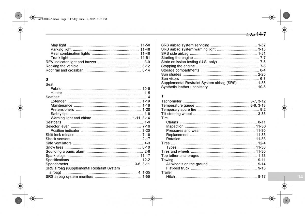 Subaru Impreza II 2 GD owners manual / page 362