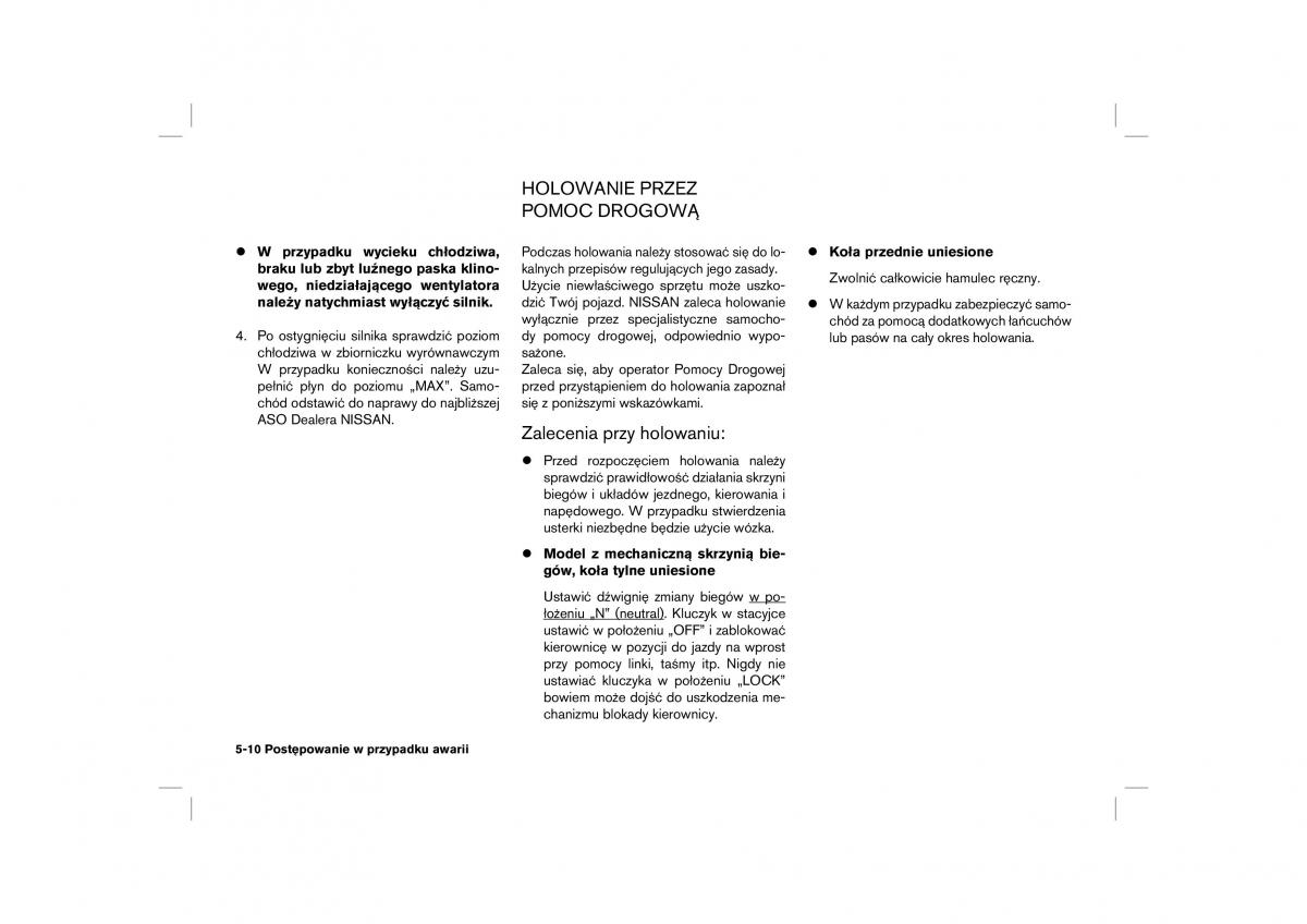 Nissan Almera Tino instrukcja obslugi / page 136