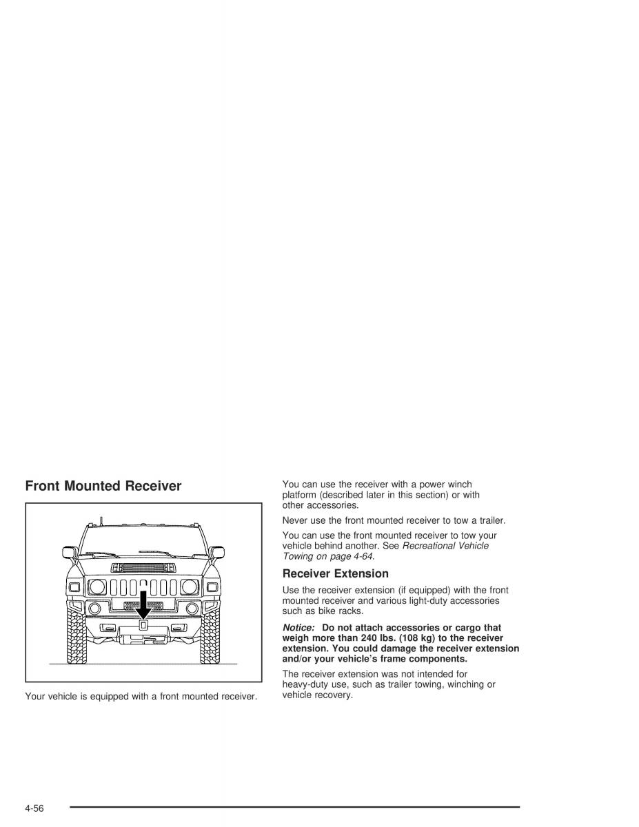 manual hummer h2 hummer h2 owners manual / page 288
