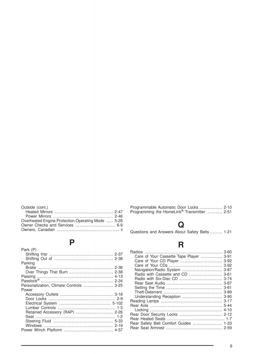 Hummer H2 owners manual / page 463