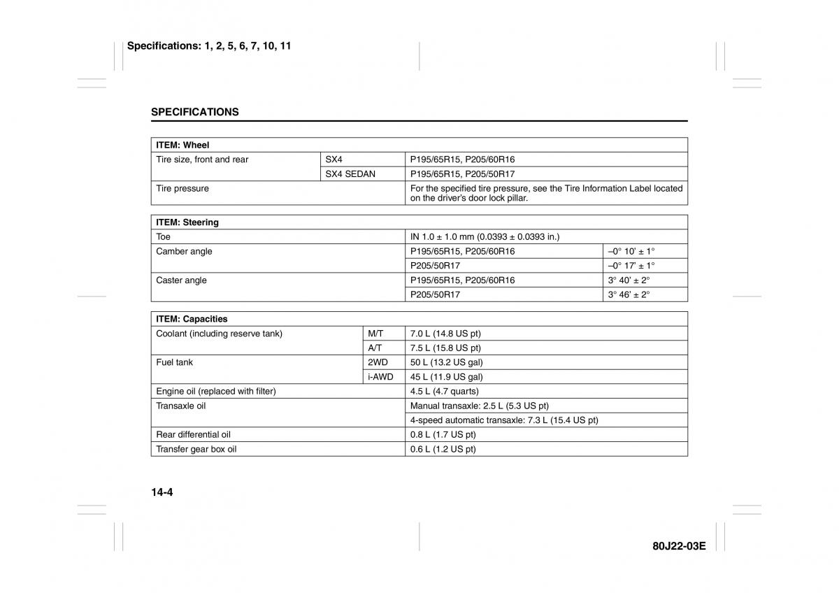 Suzuki SX4 owners manual / page 272