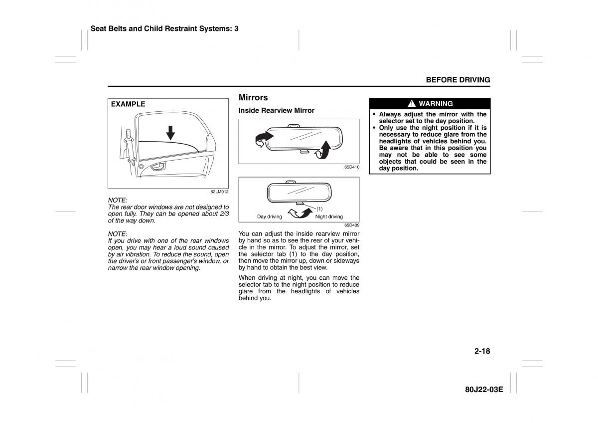 Suzuki SX4 owners manual / page 31