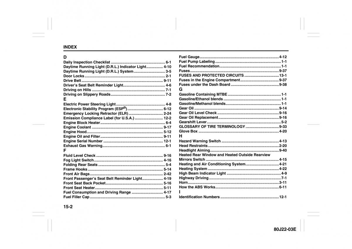 Suzuki SX4 owners manual / page 274