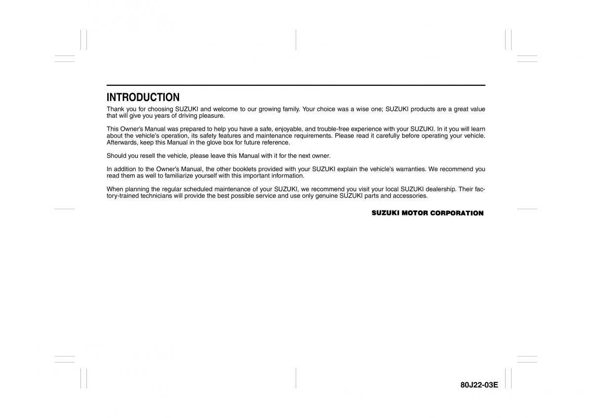 Suzuki SX4 owners manual / page 3