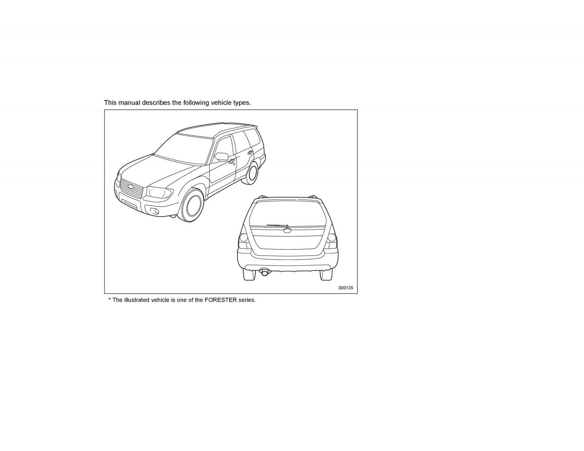 Subaru Forester I 1 owners manual / page 2