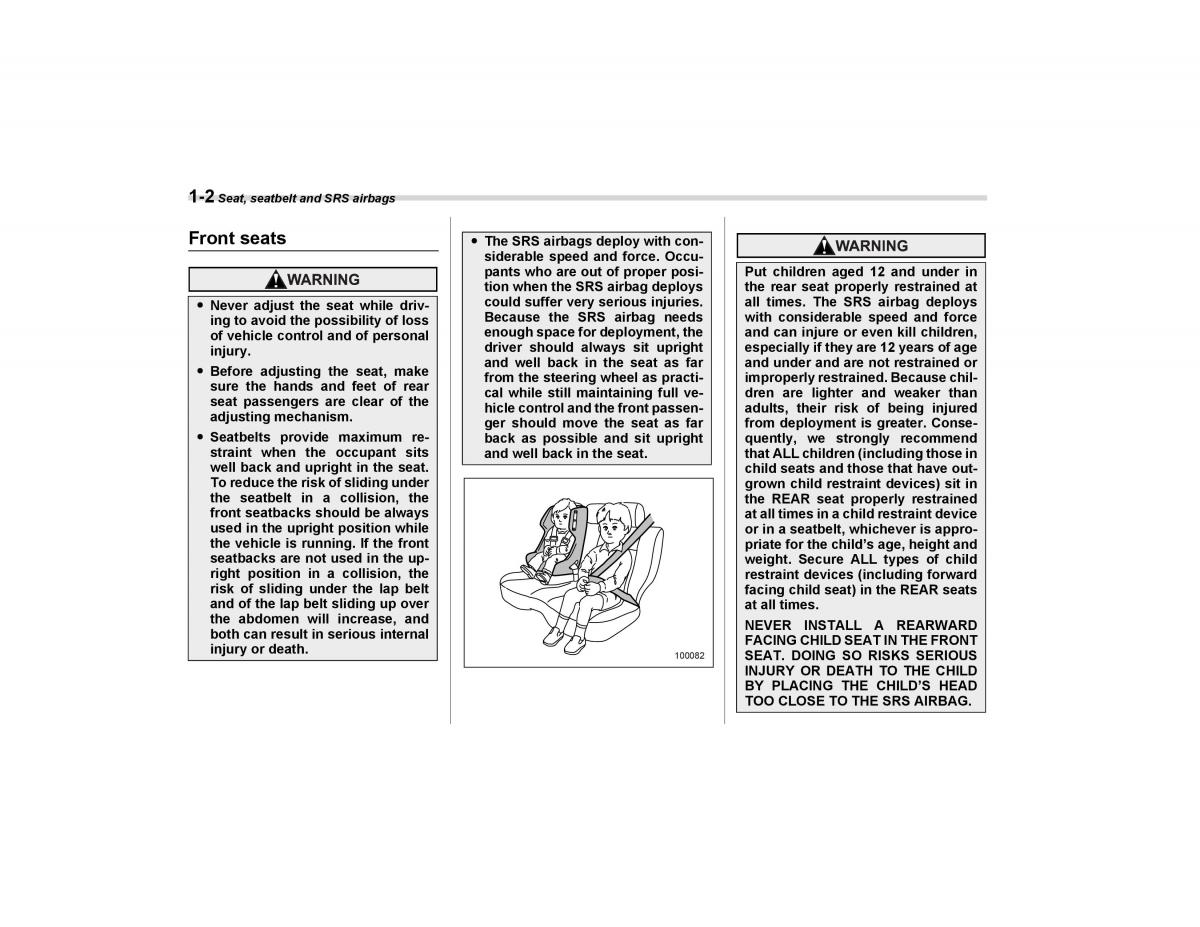 Subaru Forester I 1 owners manual / page 31