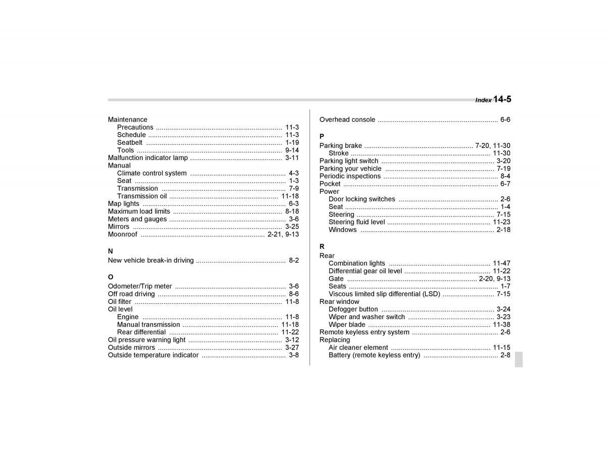 Subaru Forester I 1 owners manual / page 352