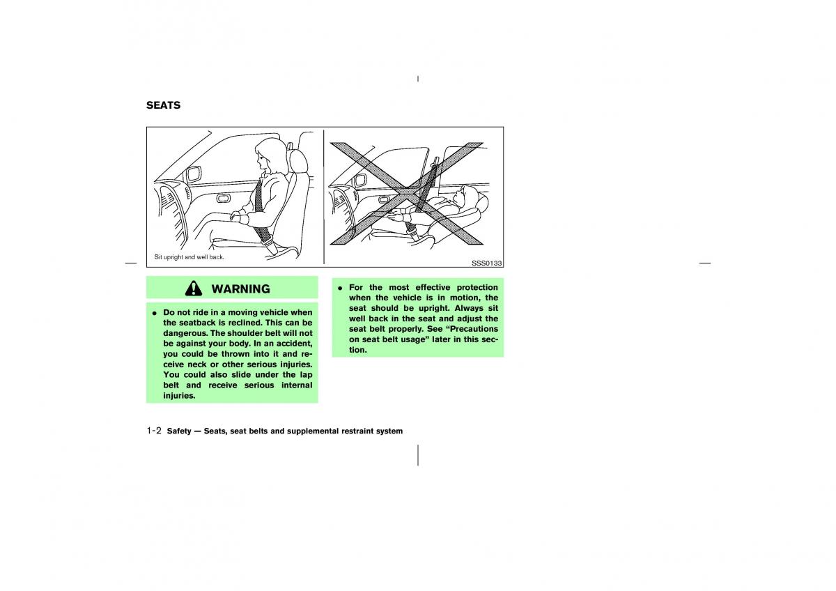 Nissan 350Z Fairlady Z owners manual / page 19