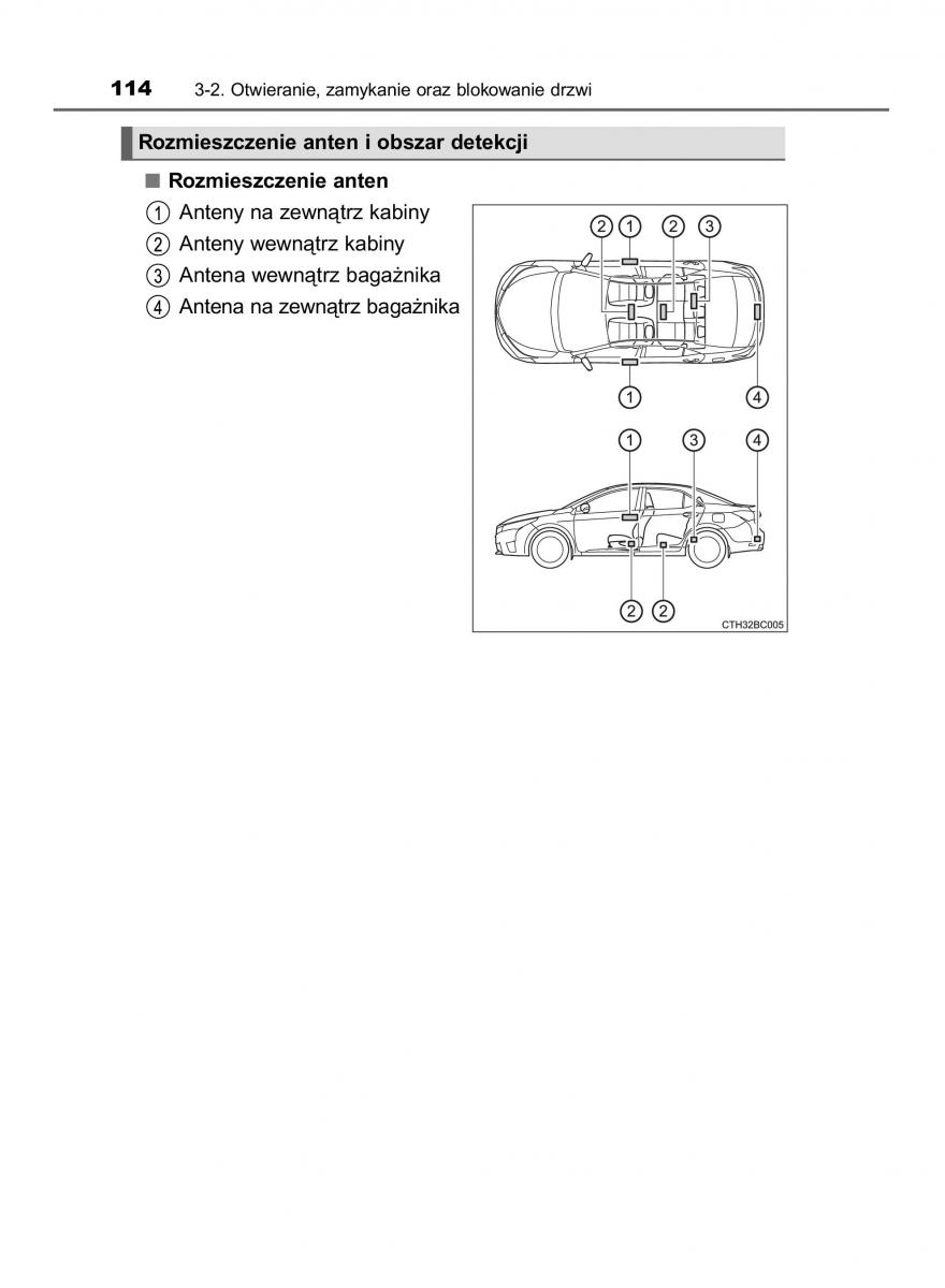 Toyota Corolla XI 11 E160 instrukcja obslugi / page 114