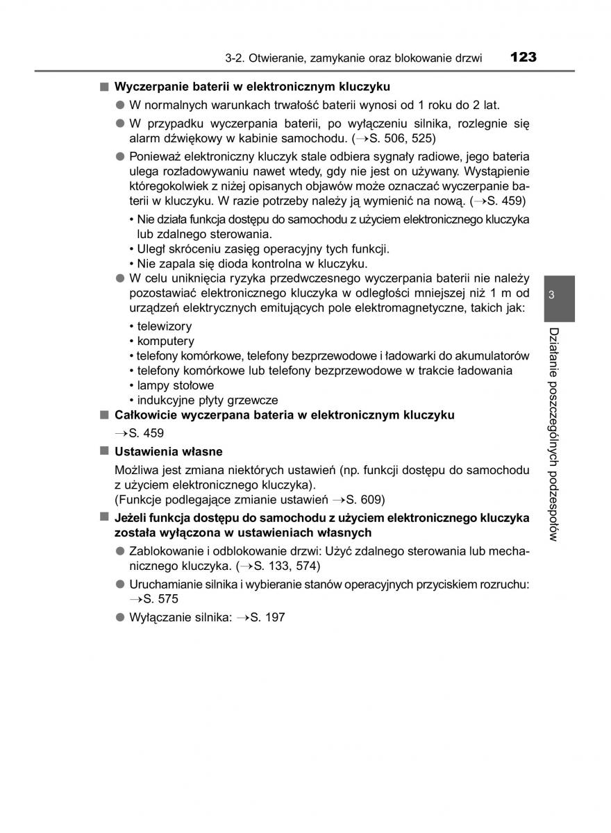 Toyota Corolla XI 11 E160 instrukcja obslugi / page 123