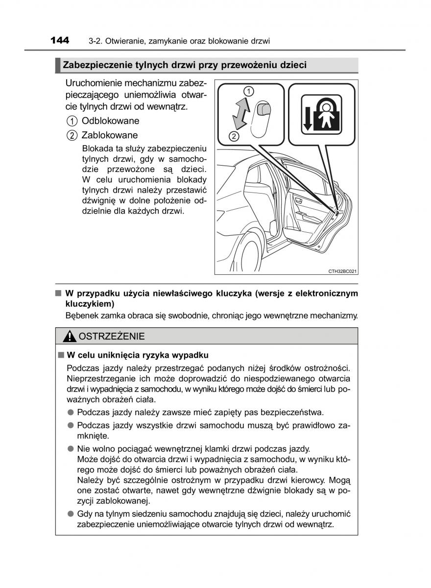 Toyota Corolla XI 11 E160 instrukcja obslugi / page 144