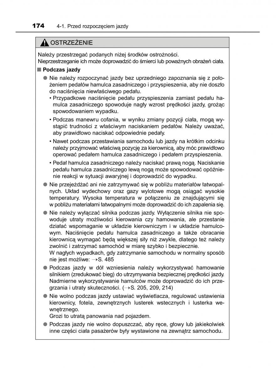 Toyota Corolla XI 11 E160 instrukcja obslugi / page 174