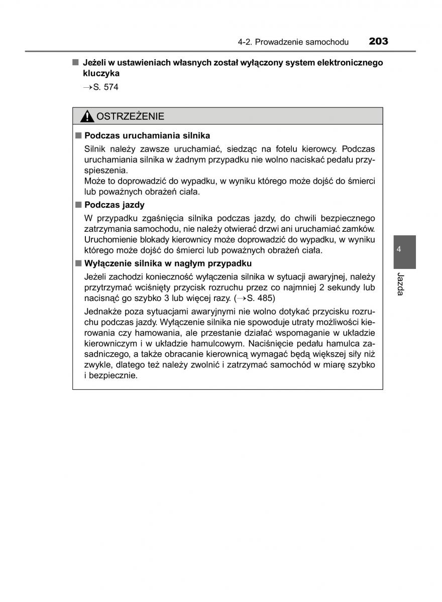 Toyota Corolla XI 11 E160 instrukcja obslugi / page 203