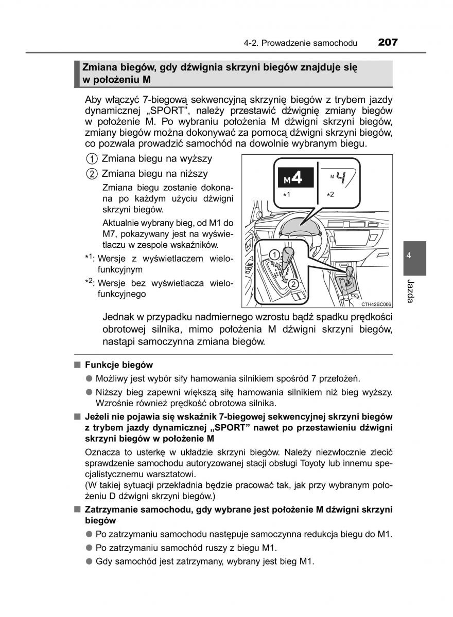 Toyota Corolla XI 11 E160 instrukcja obslugi / page 207