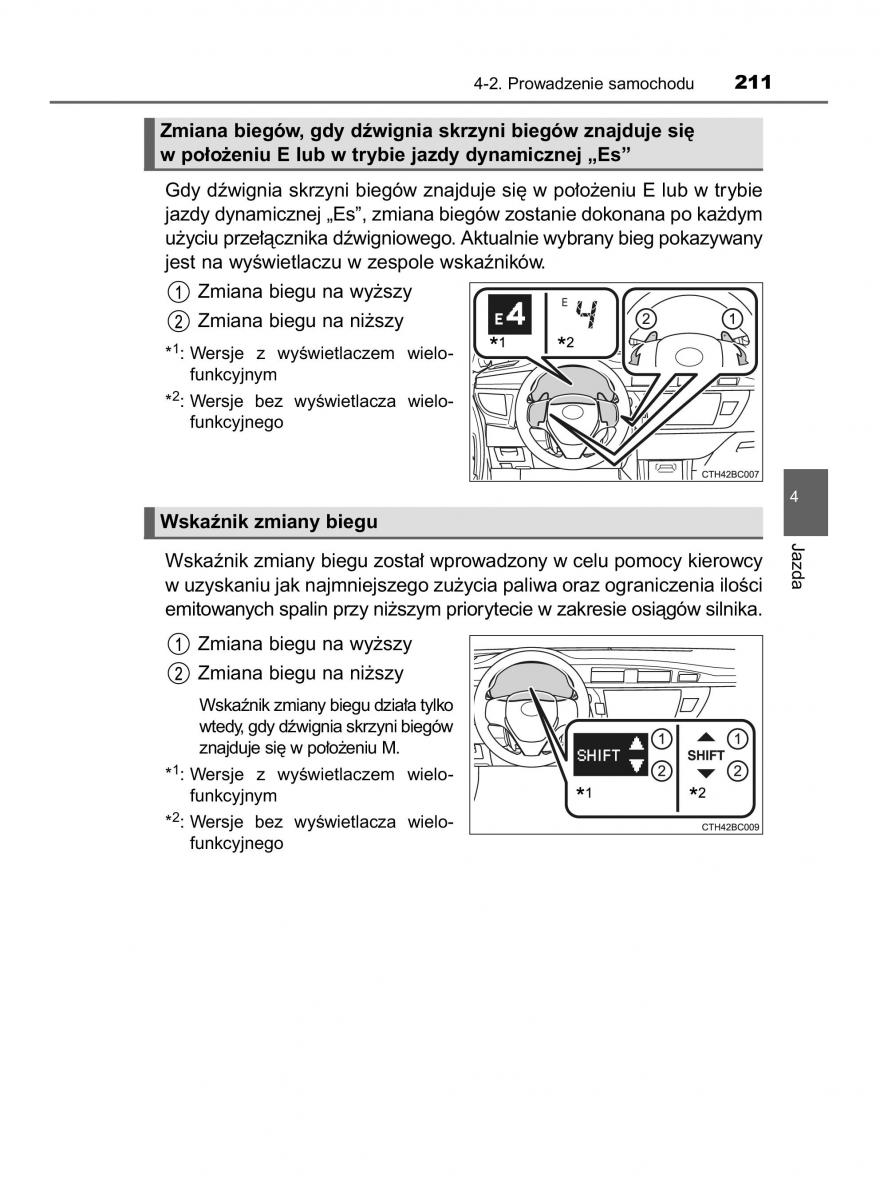 Toyota Corolla XI 11 E160 instrukcja obslugi / page 211