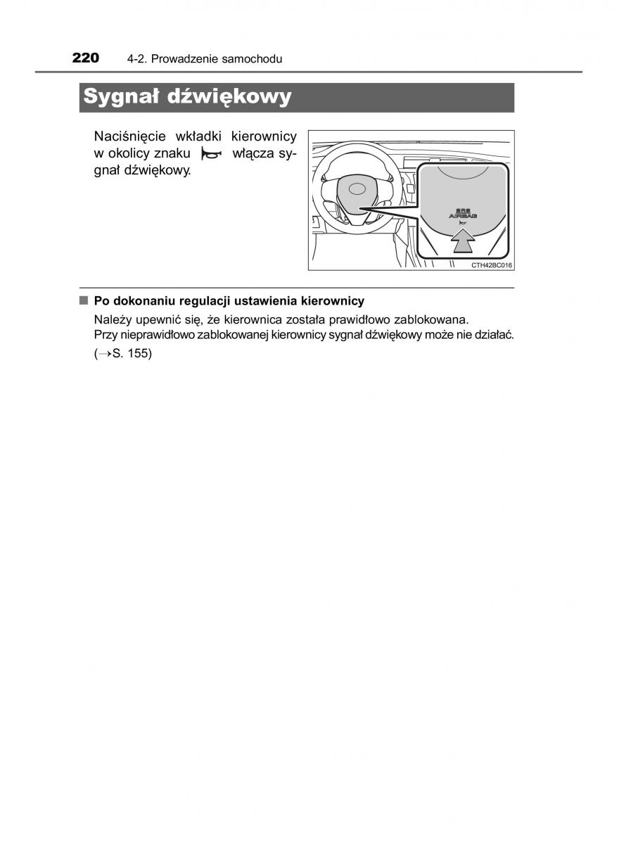 Toyota Corolla XI 11 E160 instrukcja obslugi / page 220
