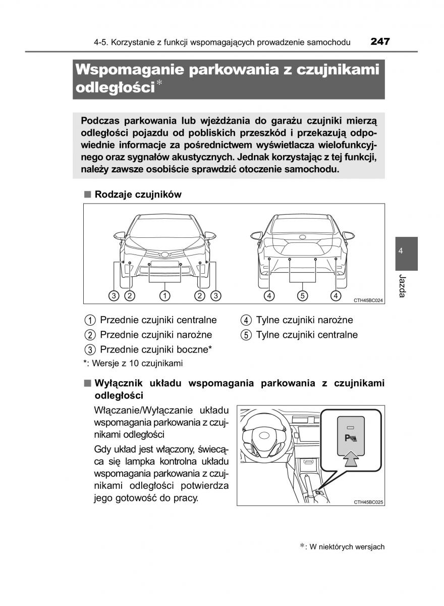 Toyota Corolla XI 11 E160 instrukcja obslugi / page 247