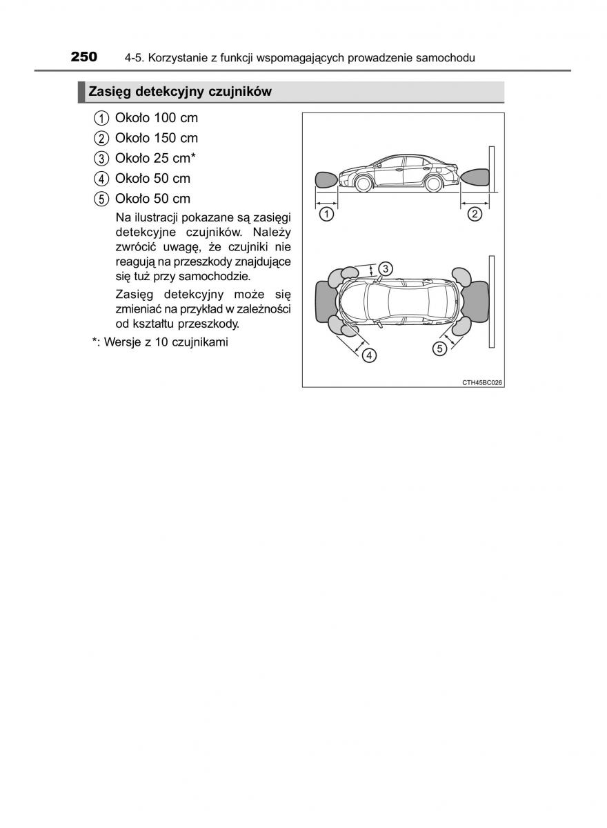 Toyota Corolla XI 11 E160 instrukcja obslugi / page 250