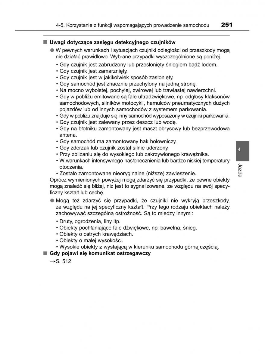 Toyota Corolla XI 11 E160 instrukcja obslugi / page 251