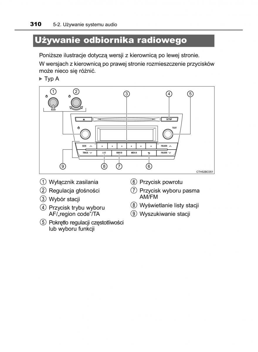 Toyota Corolla XI 11 E160 instrukcja obslugi / page 310