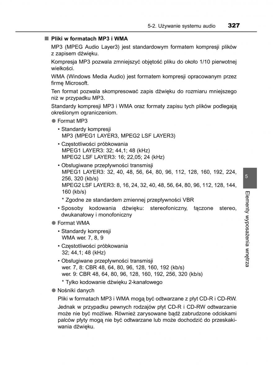 Toyota Corolla XI 11 E160 instrukcja obslugi / page 327