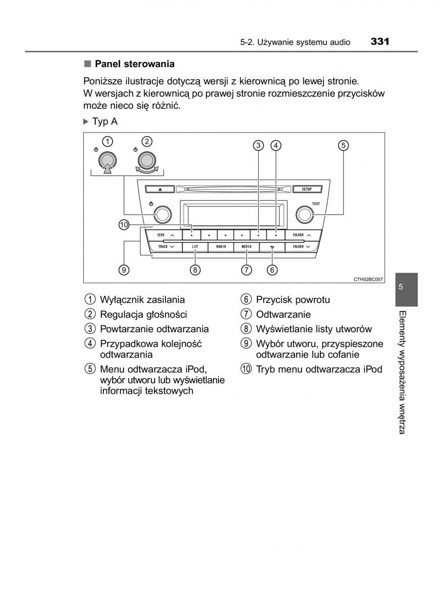Toyota Corolla XI 11 E160 instrukcja obslugi / page 331