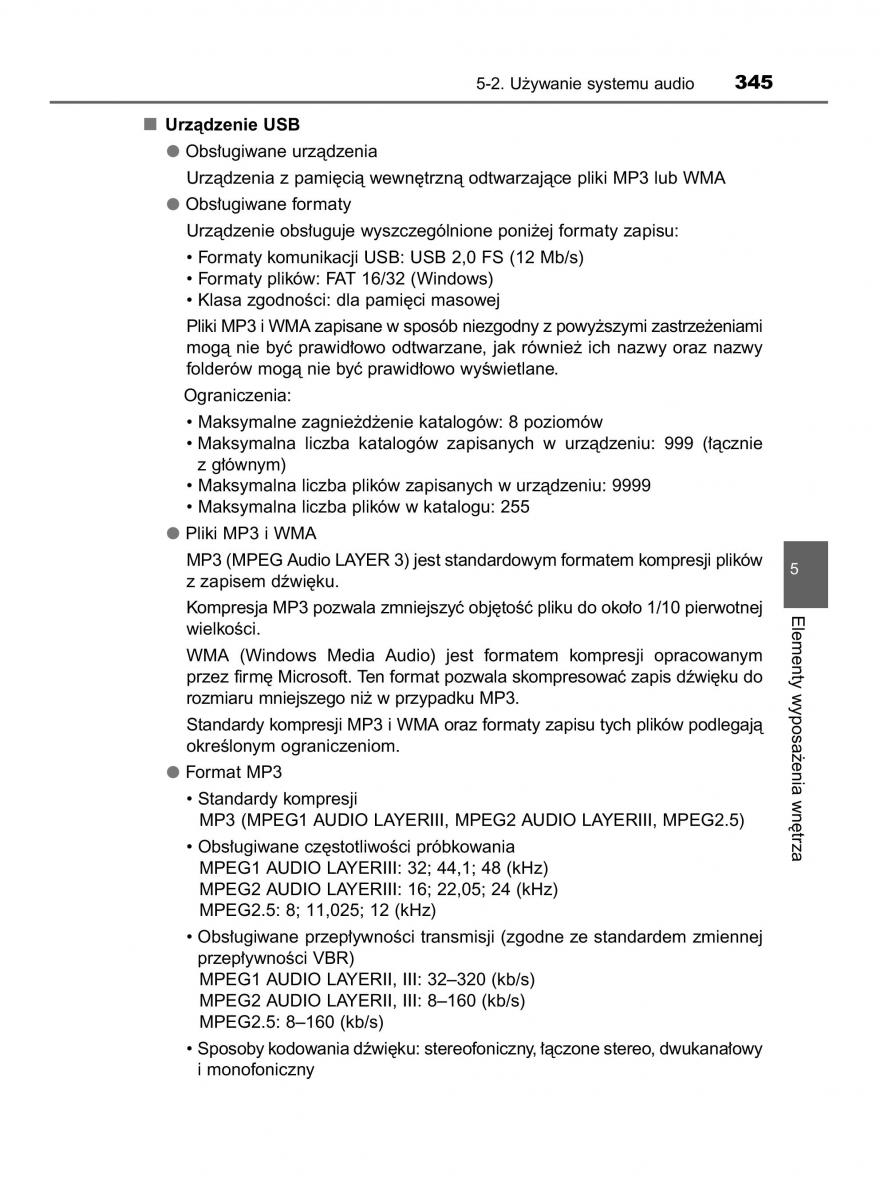 Toyota Corolla XI 11 E160 instrukcja obslugi / page 345