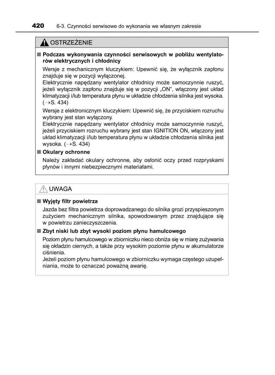 Toyota Corolla XI 11 E160 instrukcja obslugi / page 420
