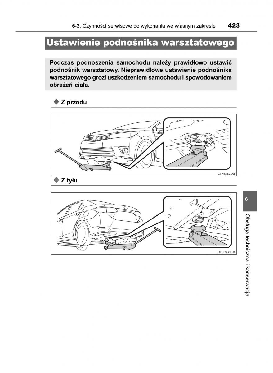 Toyota Corolla XI 11 E160 instrukcja obslugi / page 423