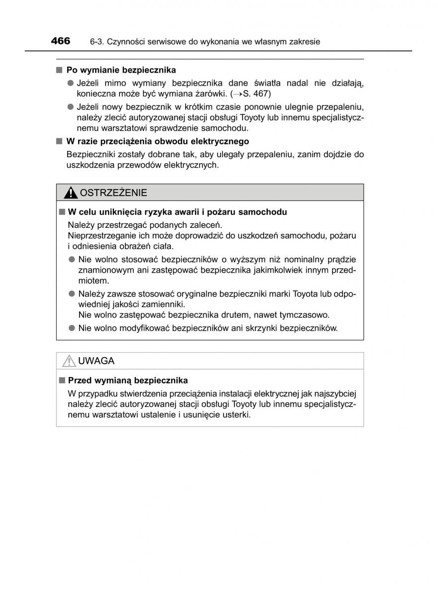 Toyota Corolla XI 11 E160 instrukcja obslugi / page 466