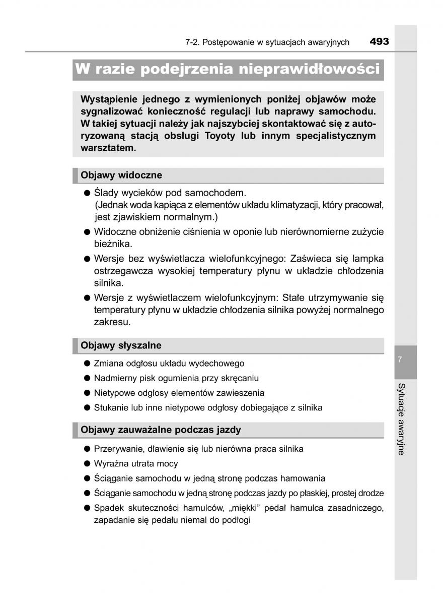 Toyota Corolla XI 11 E160 instrukcja obslugi / page 493