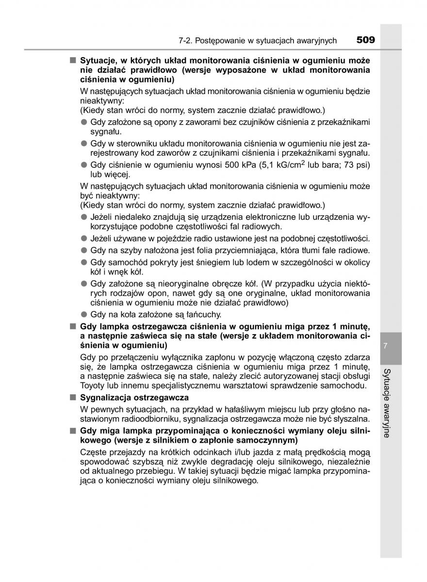 Toyota Corolla XI 11 E160 instrukcja obslugi / page 509