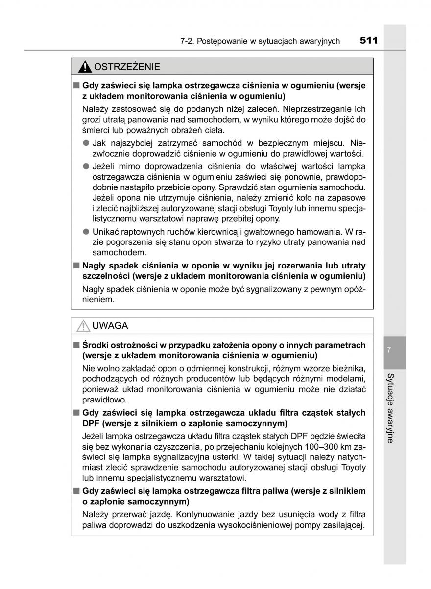 Toyota Corolla XI 11 E160 instrukcja obslugi / page 511