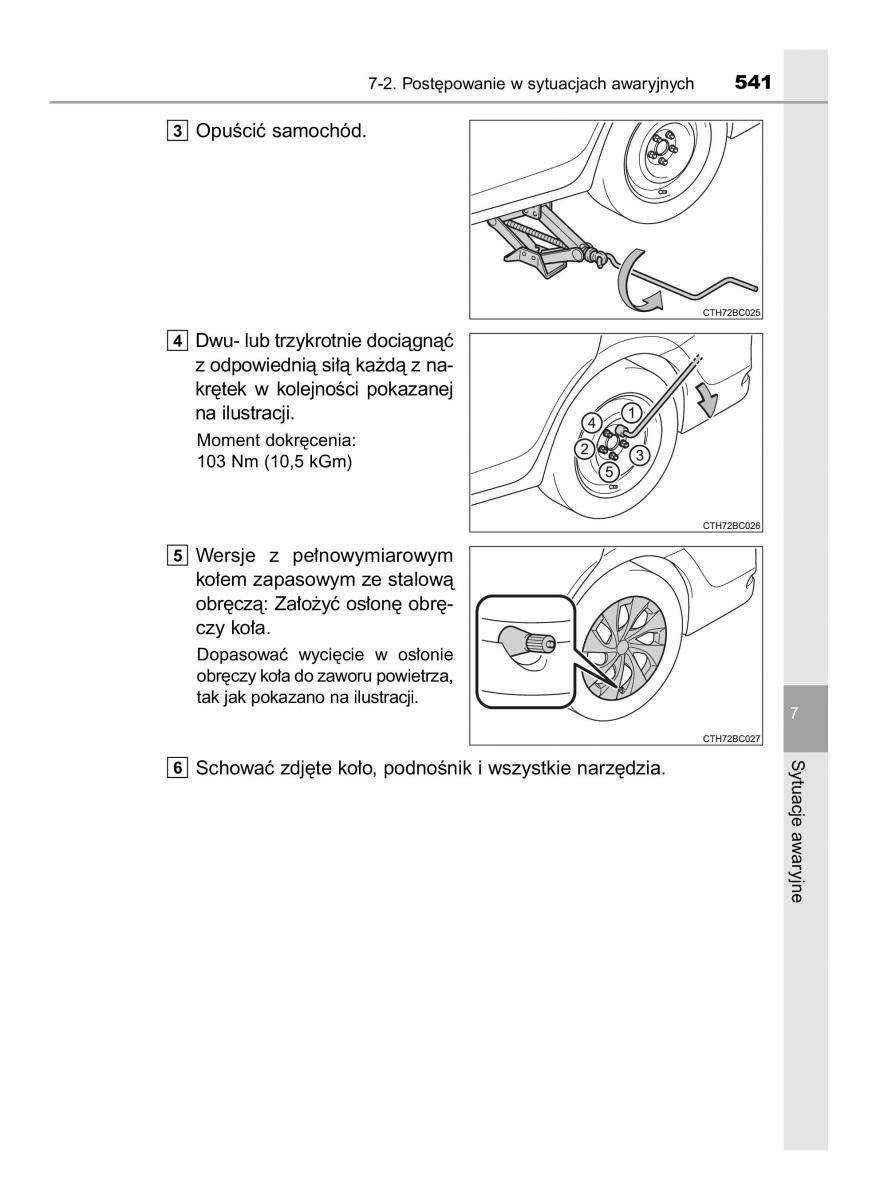 Toyota Corolla XI 11 E160 instrukcja obslugi / page 541