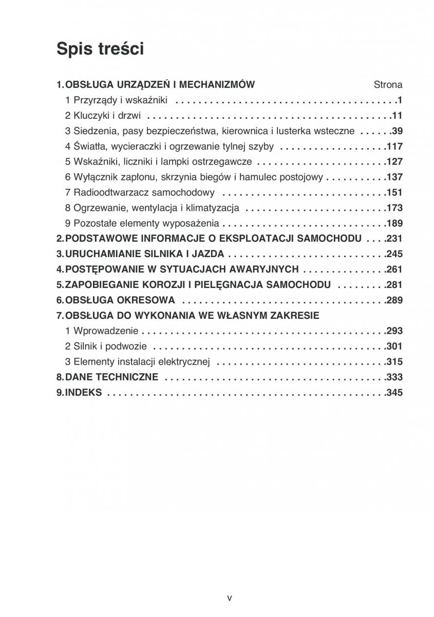 manual  Toyota Corolla Verso I 1 instrukcja / page 6