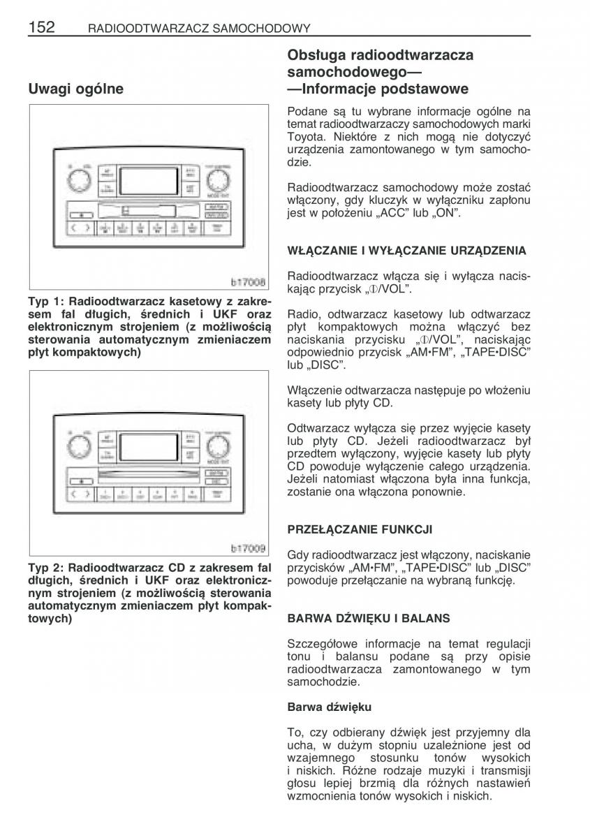 Toyota Corolla Verso I 1 instrukcja obslugi / page 159