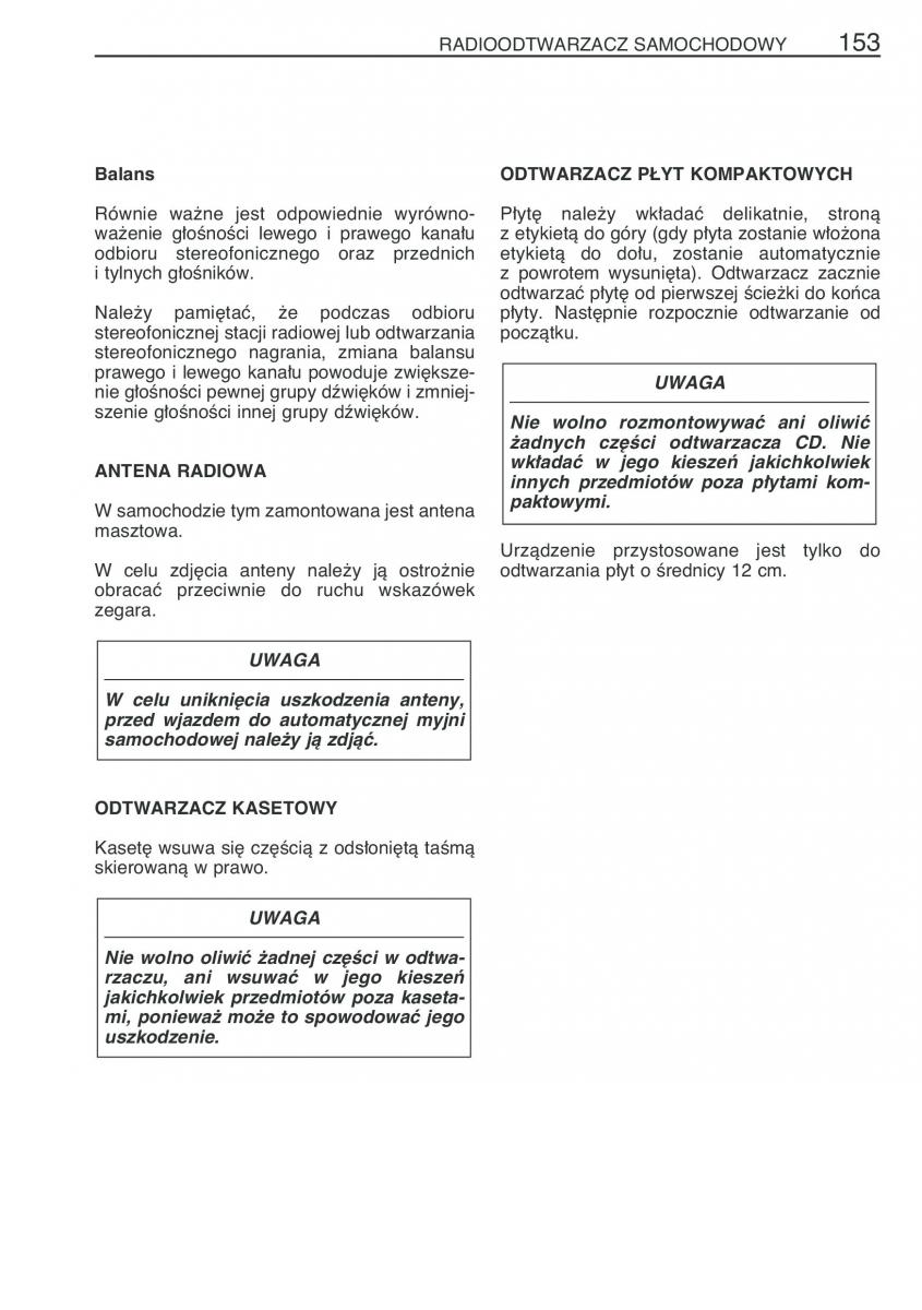 Toyota Corolla Verso I 1 instrukcja obslugi / page 160