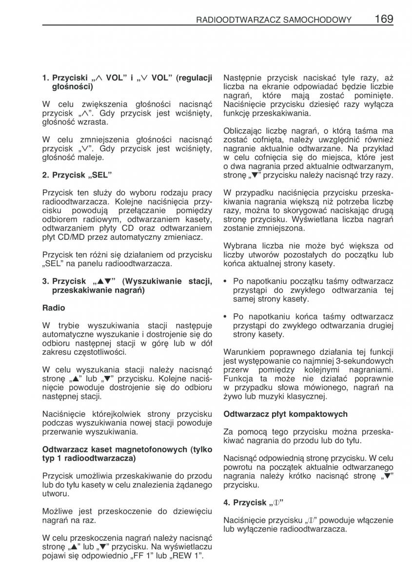 Toyota Corolla Verso I 1 instrukcja obslugi / page 176