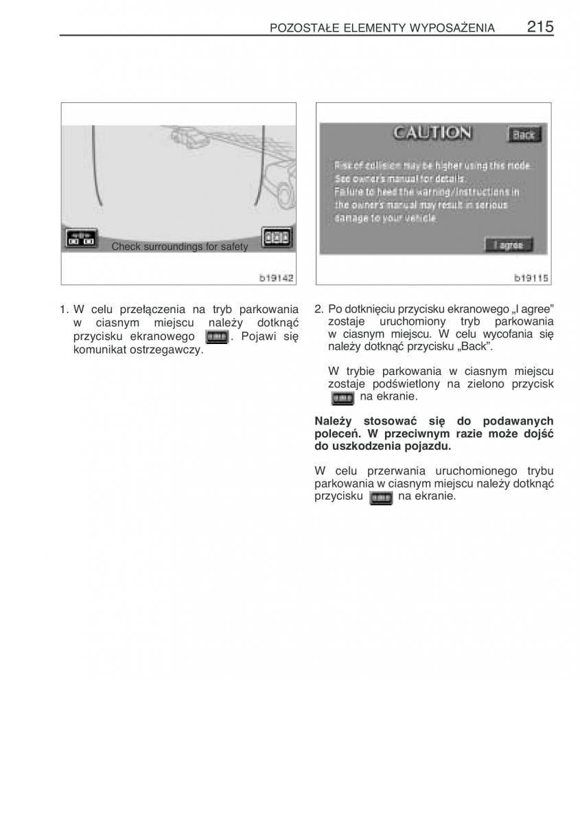 Toyota Corolla Verso I 1 instrukcja obslugi / page 222